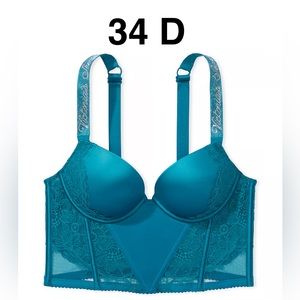Victoria’s Secret VERY SEXY
Shine Strap Lace Push-Up Corset Top -NEW